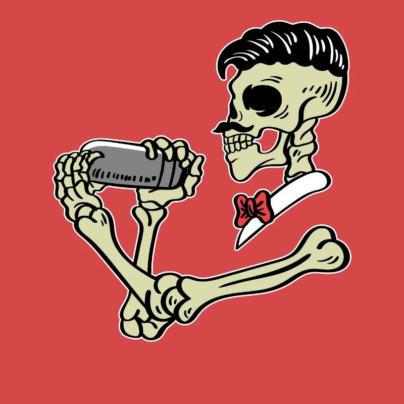 Skeleton Bartender Alcoholic Poison