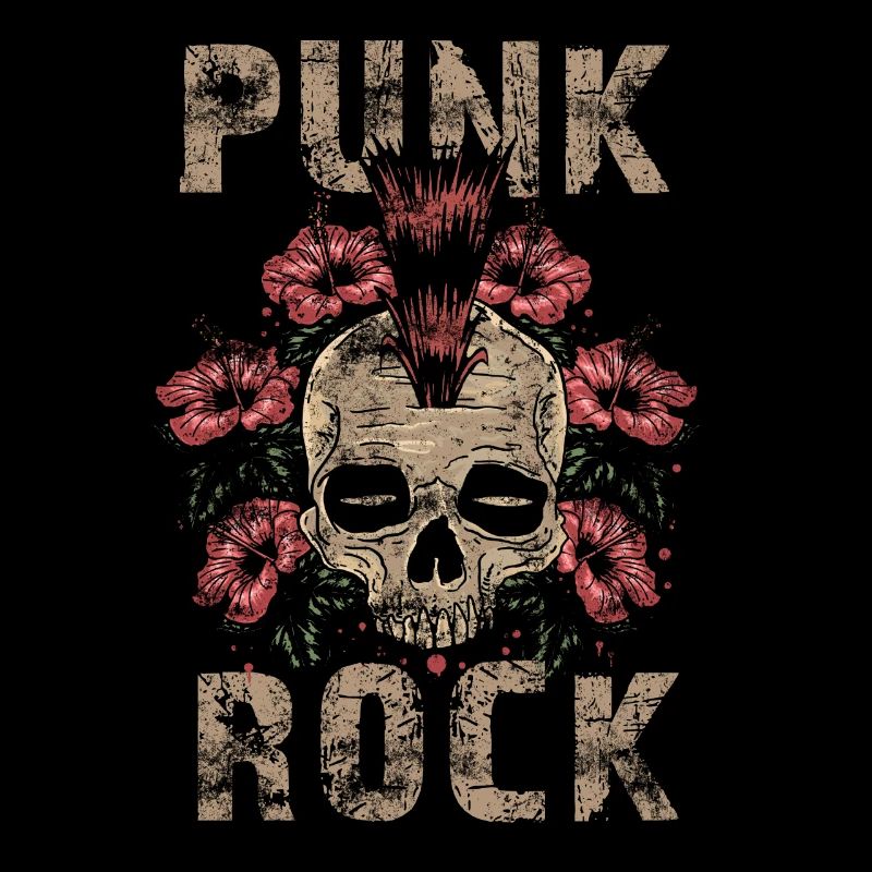 Punk skull punk rock punks punk rocker