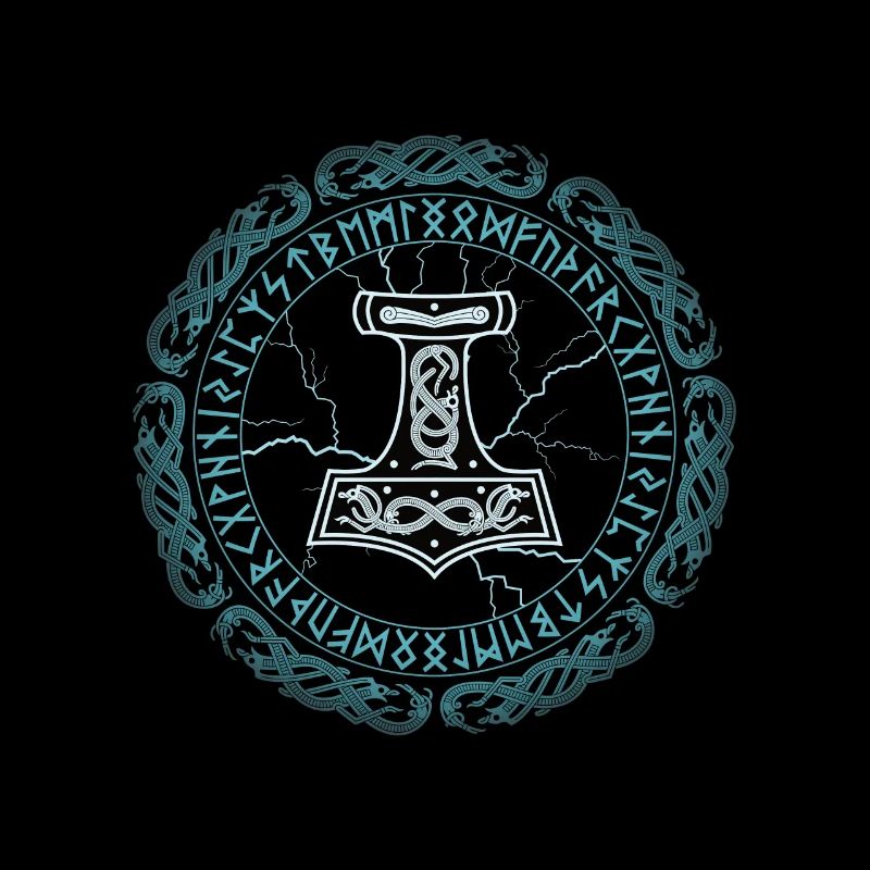 Mjölnir Hammer Thor Runen
