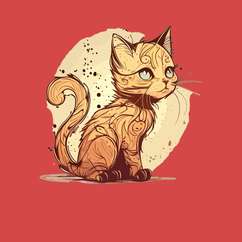 Katze im comic style