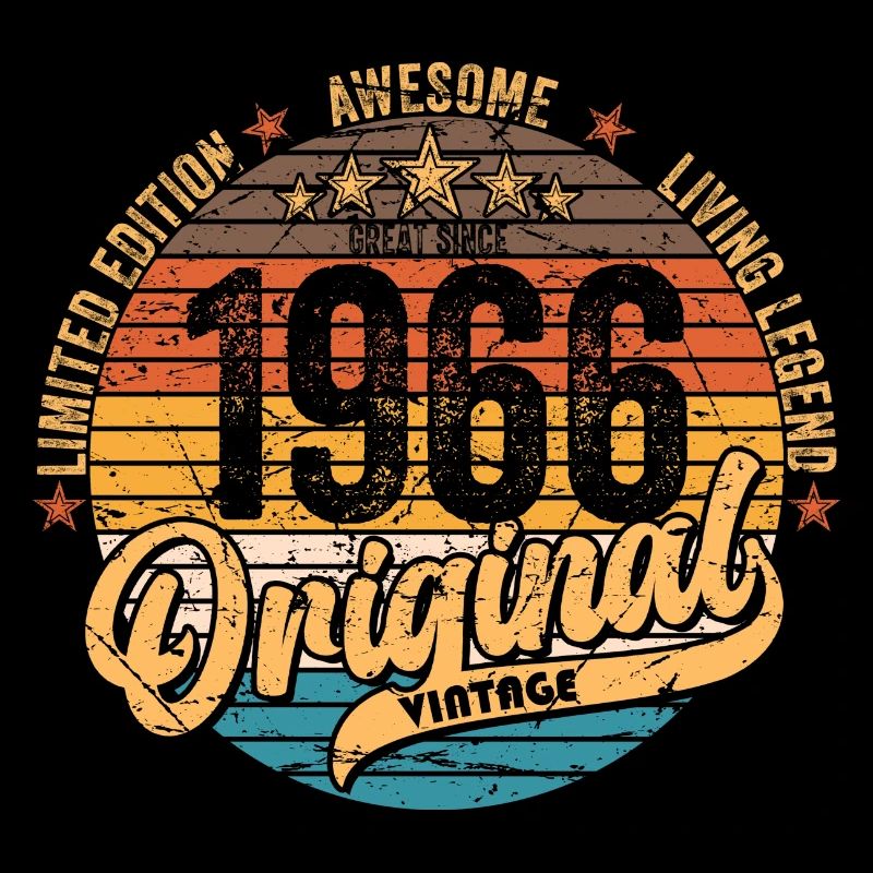 Fait 1966, né 1966 anniversaire