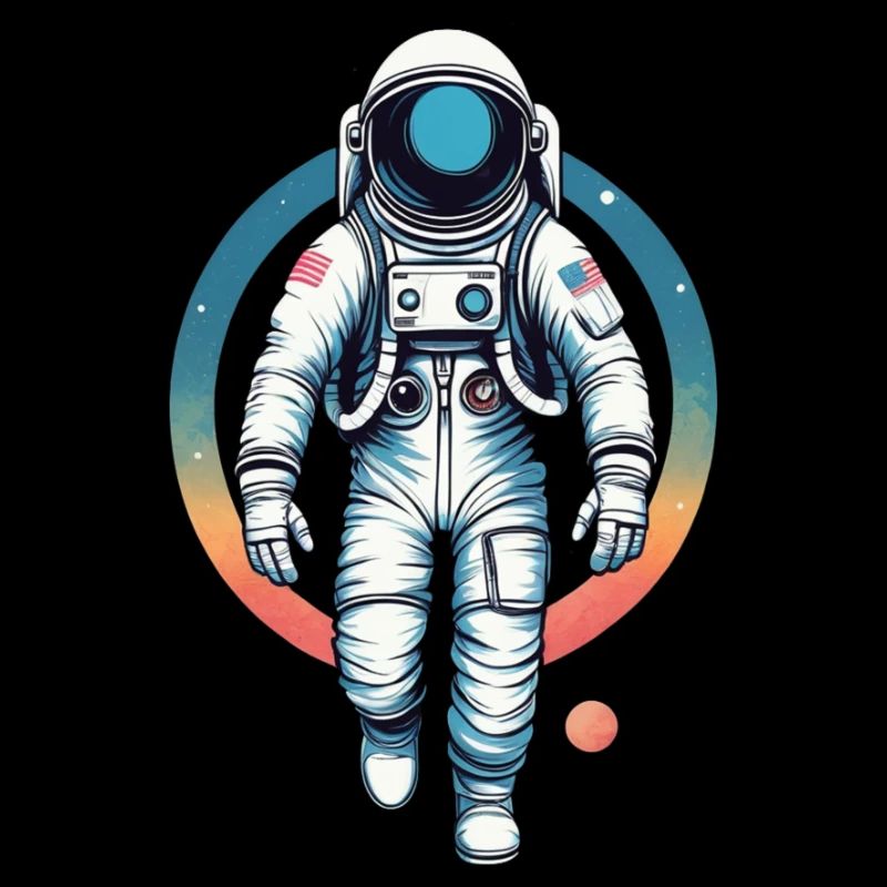 Der Astronaut im All