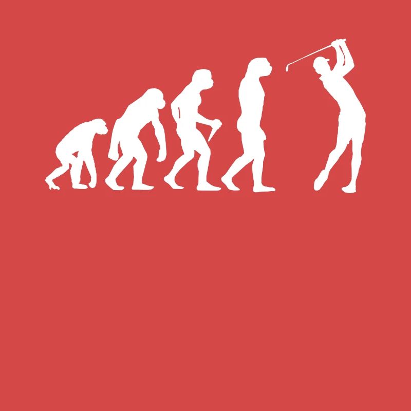 Golf Golfspieler Golfer Evolution Golfspielen