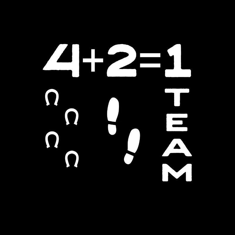 Cavaliers et chevaux 4 + 2 = 1 équipe