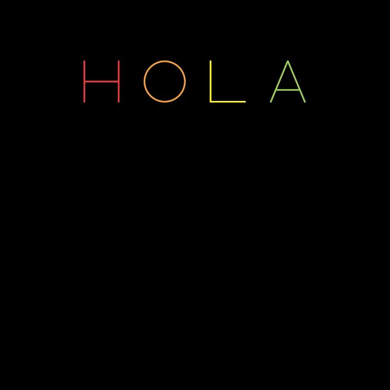 Hallo auf Spanisch HOLA