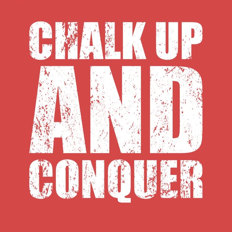 Boulderer Chalk Up Und Conquer Bouldering