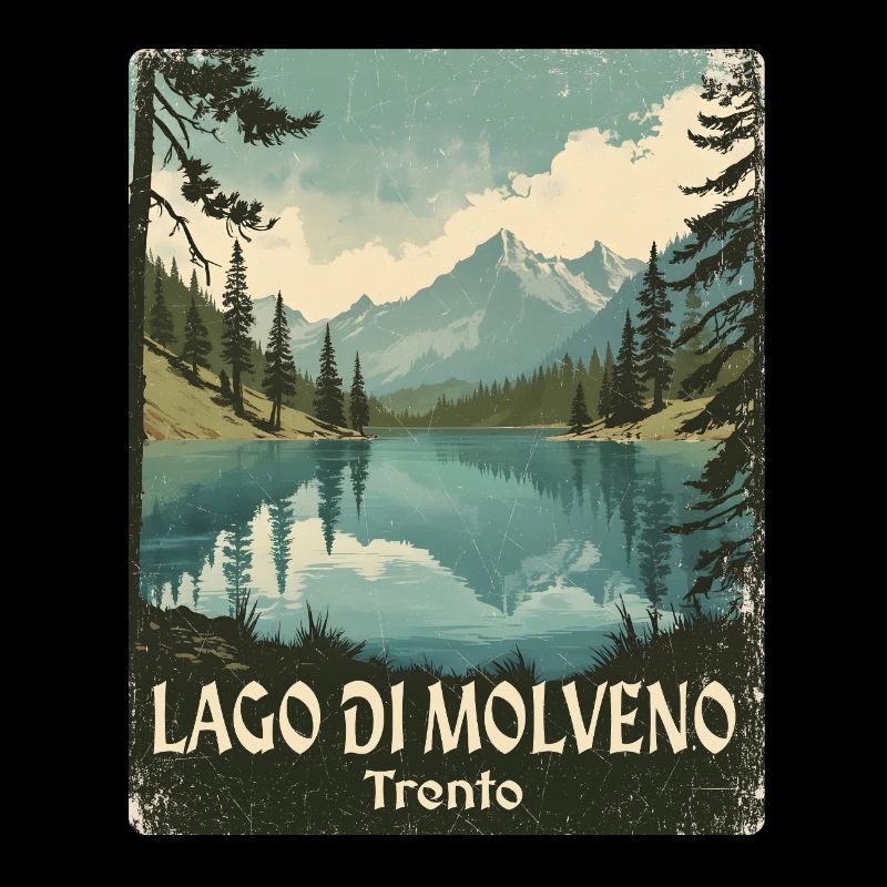 Molvenosee retro bergsee
