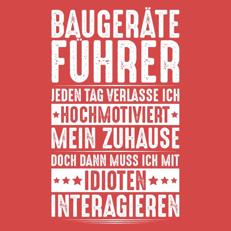 Baugeräteführer Kranführer Baggerfahrer Baugeräte