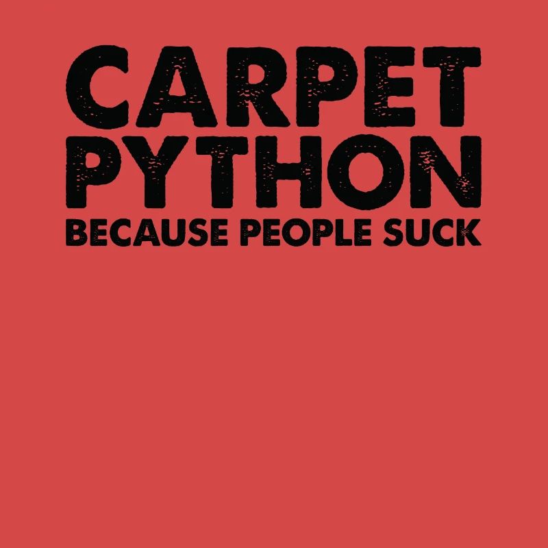 Leute Saugen Teppich-Python-Schlange
