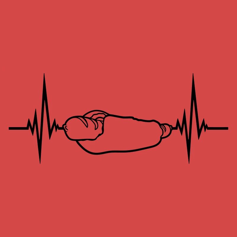 frequency heartbeat hot dog pulse bratwurst broetch