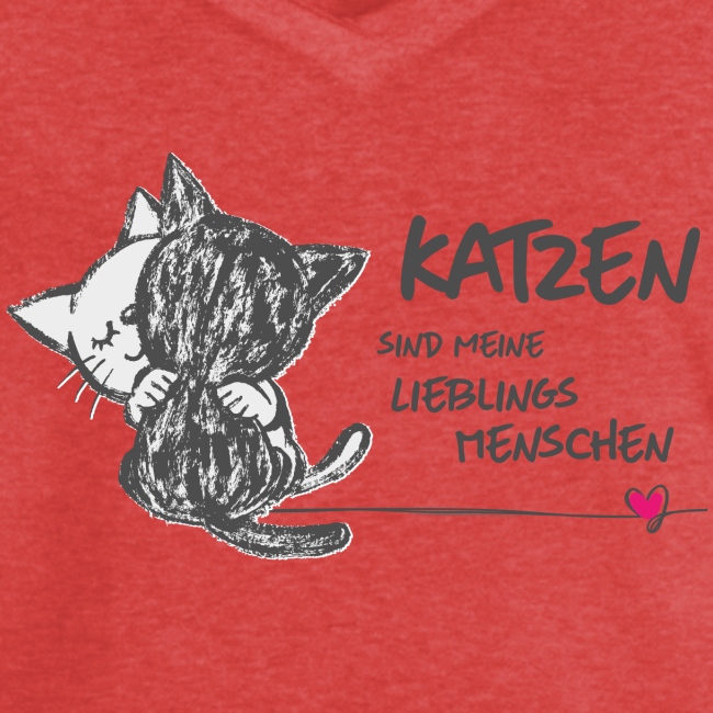 Katzen Lieblingsmenschen - Frauen Vintage T-Shirt