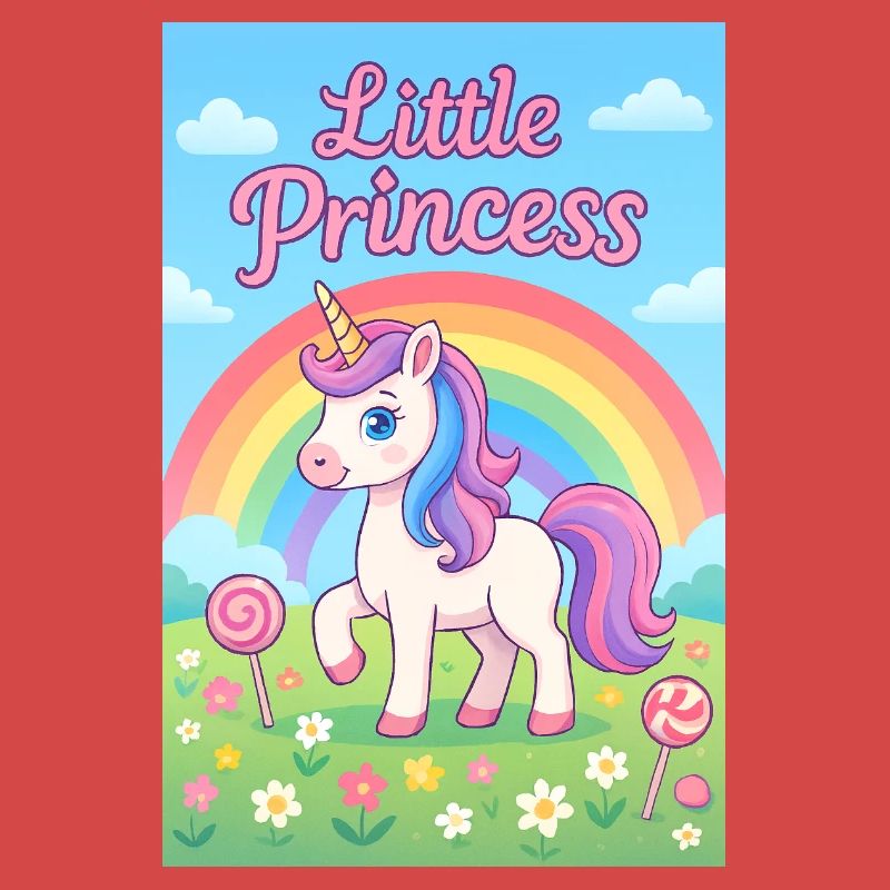 Kleines Regenbogen-Einhorn