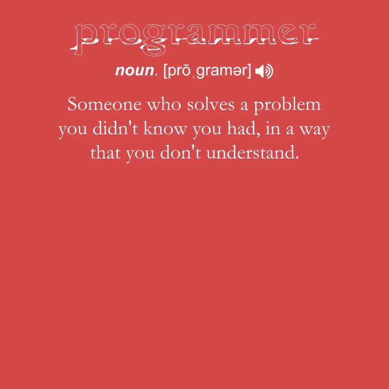 Programmierer Lustige Definition Codierung Humor Computer