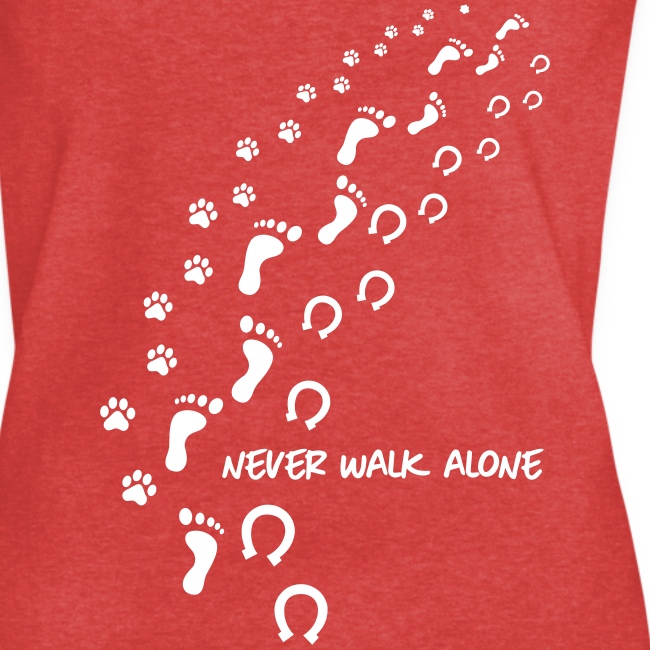 Vorschau: never walk alone hund pferd - Frauen Vintage T-Shirt