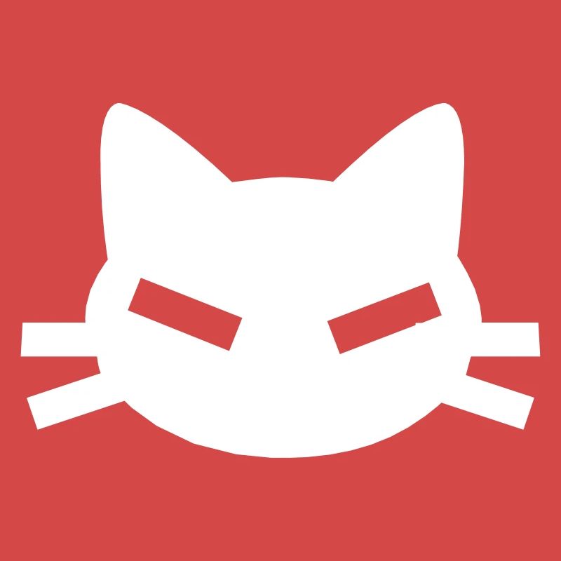 Cat with angular slit eyes