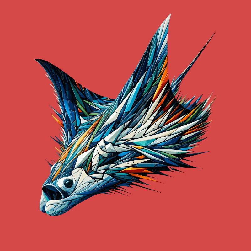 Polygone Art Stingray Poisson Stingrays
