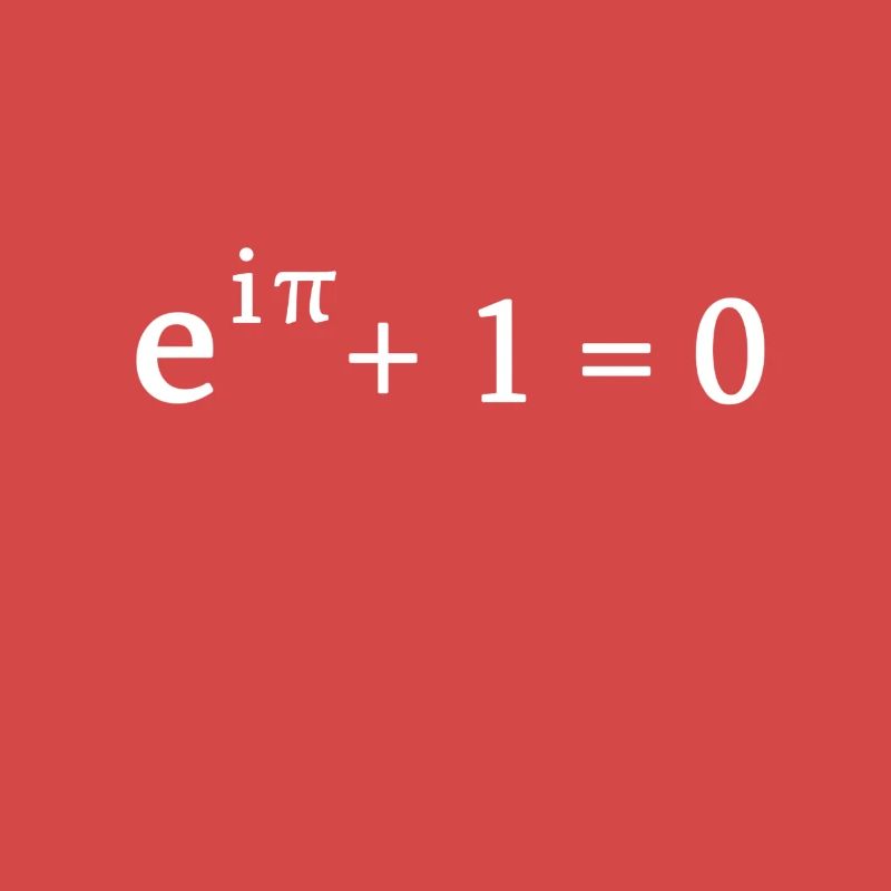 Formule d'Euler math mathématicien nerd science pi