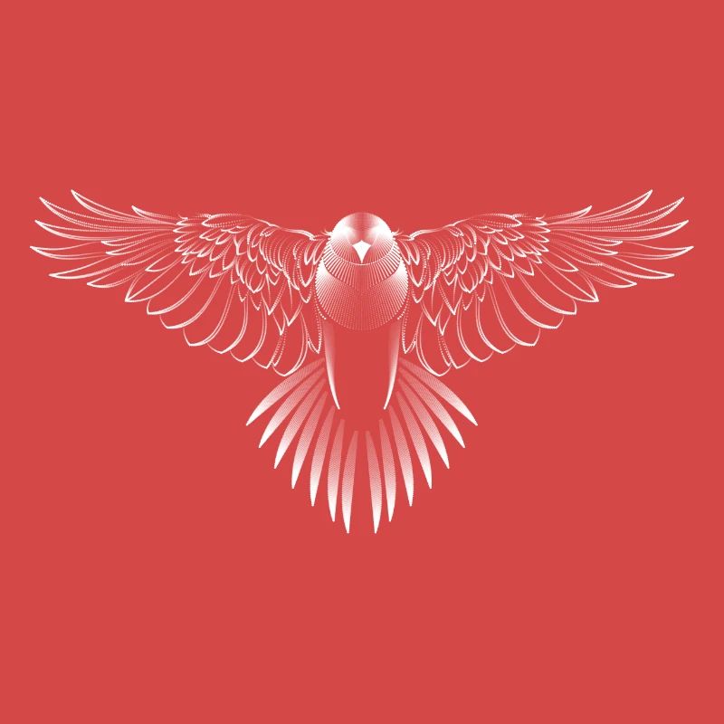 Beautiful animal graphics with buzzard