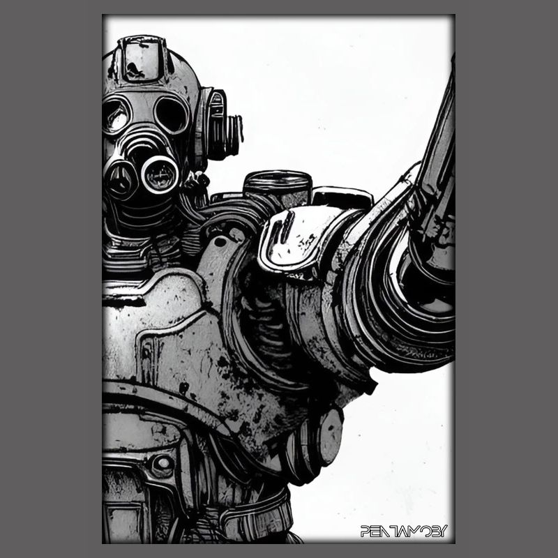 Kampfbot Robot Super Soldier Machine Warrior