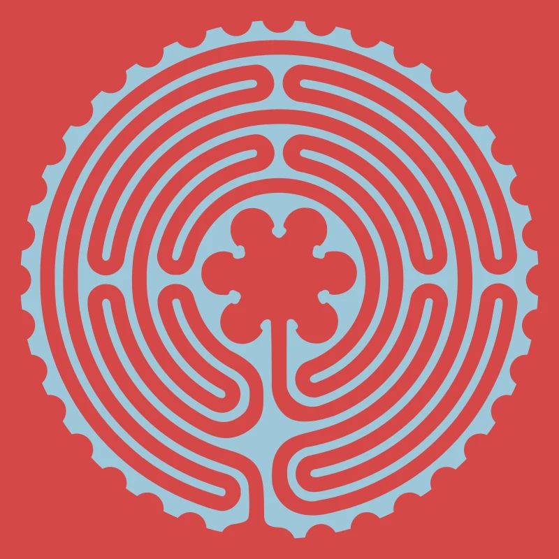 Labyrinth vector illustration color change possible