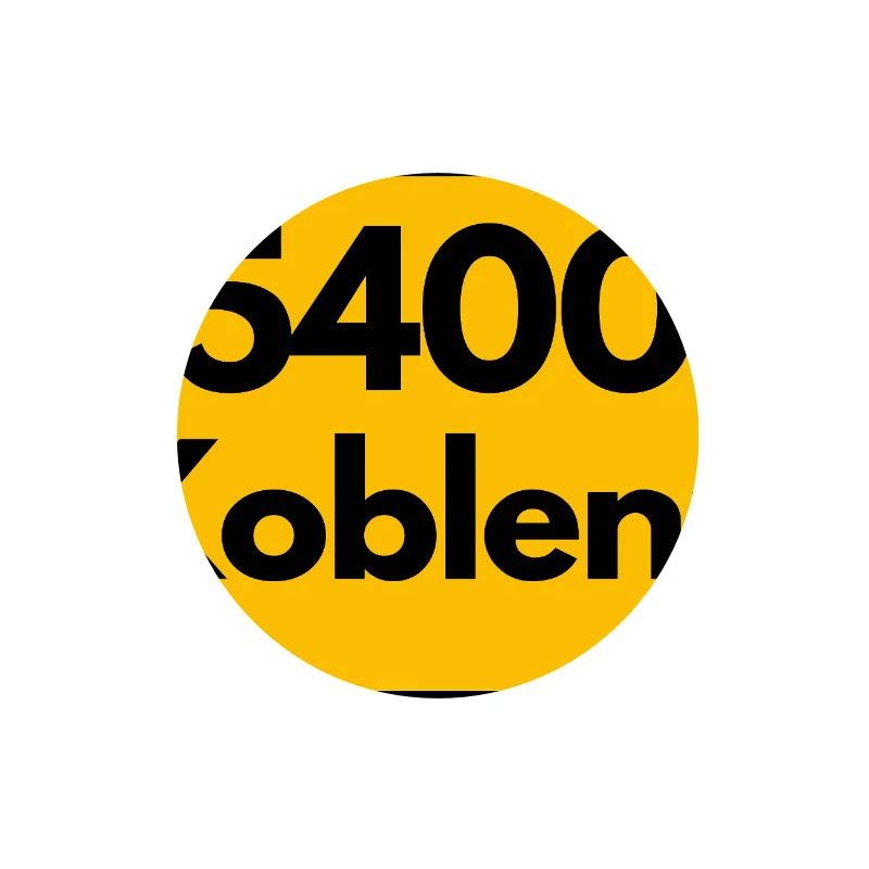 ANCIEN CODE POSTAL RÉTRO 5400 KOBLENZ ALLEMAND