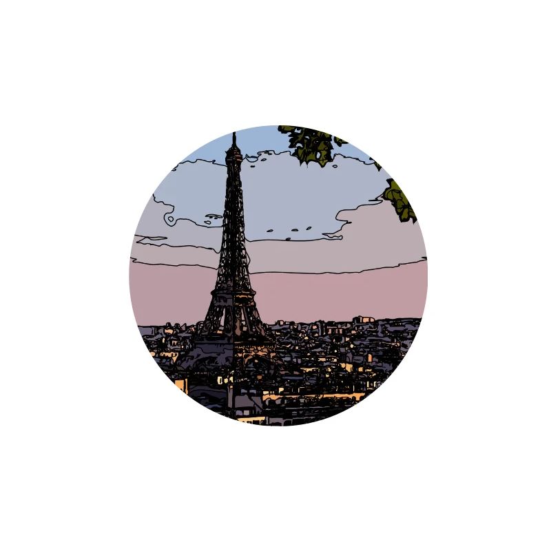 Paris Abendstimmung am Eiffelturm