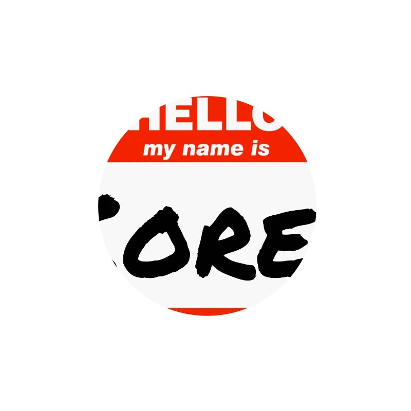 Hello My Name Is Corey Label Name Tag
