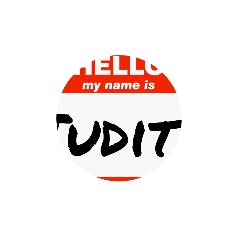 Hello My Name Is Judith Label Name Tag