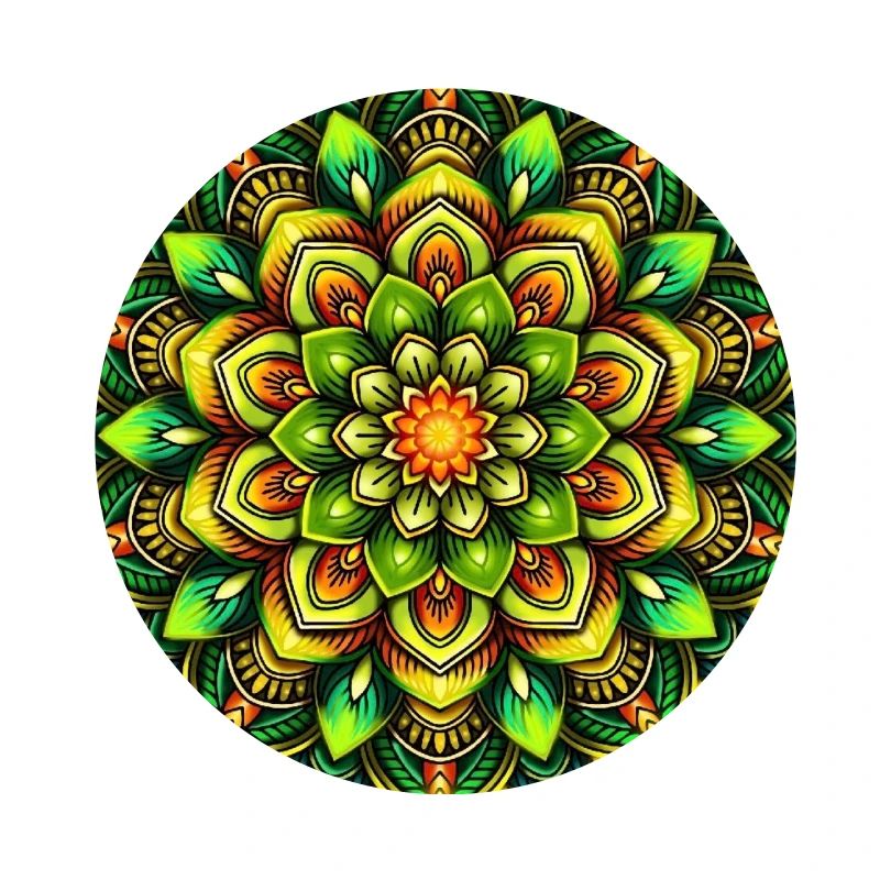 Glowing Mandala Flower Pattern
