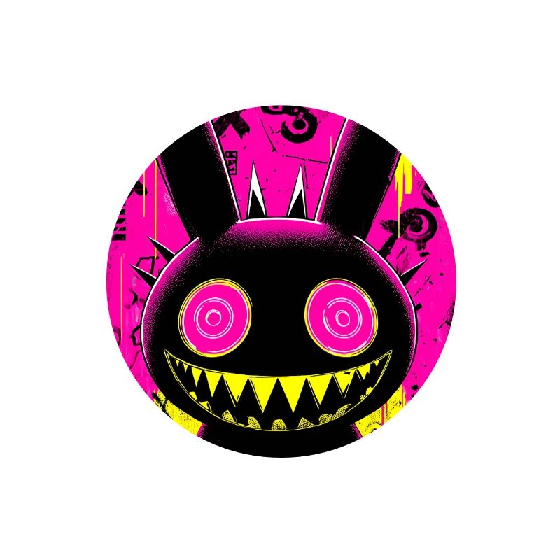 Retro Neon Bunny