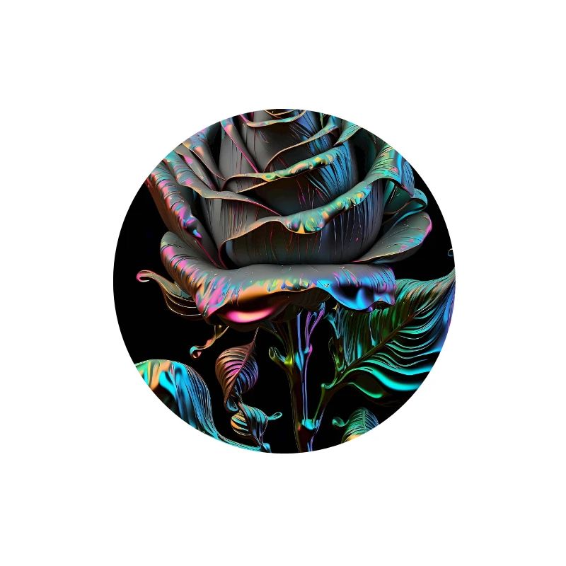 Rainbow Rose Metallic