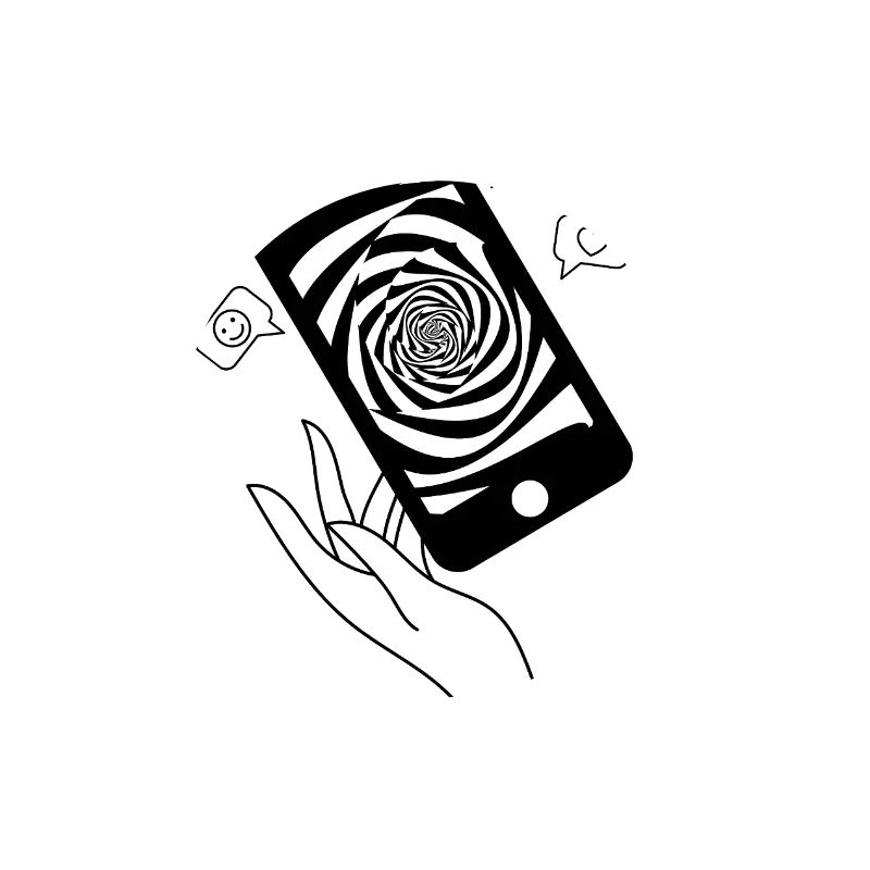 Doomscroll Brainrot Smartphone Tarot