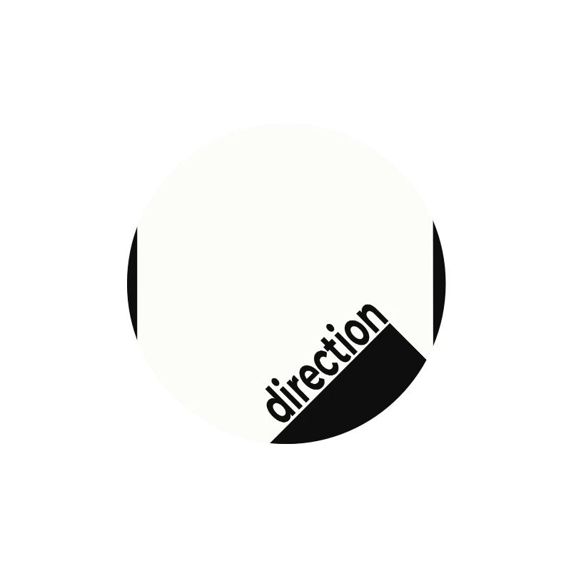 Direction Poster Black – Minimal Statement