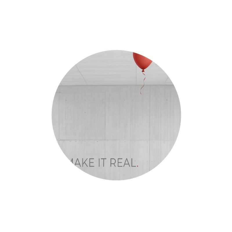 Make it real minimalist Motivation Saying
