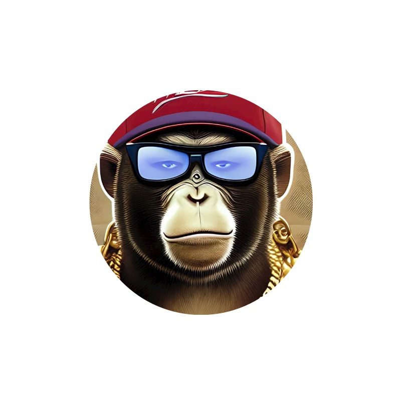 Cool monkey with sunglasses