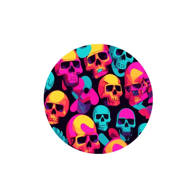 Neon Totenköpfe