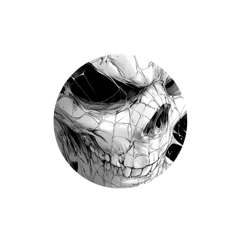 Skull Net Black & White