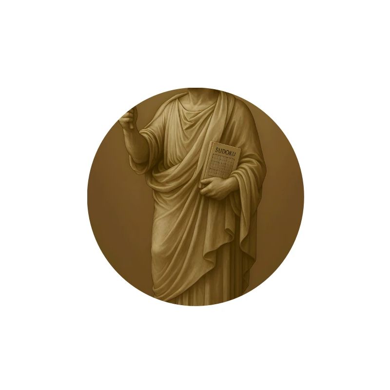 Baroque philosopher with selfie stick