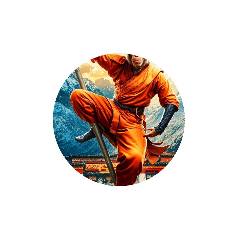 Humanoider Affe Shaolin Mönch