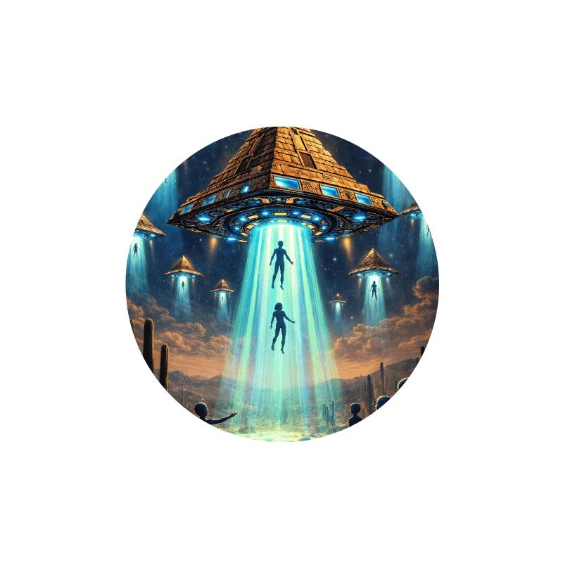 Alien UFO Pyramid Rocket