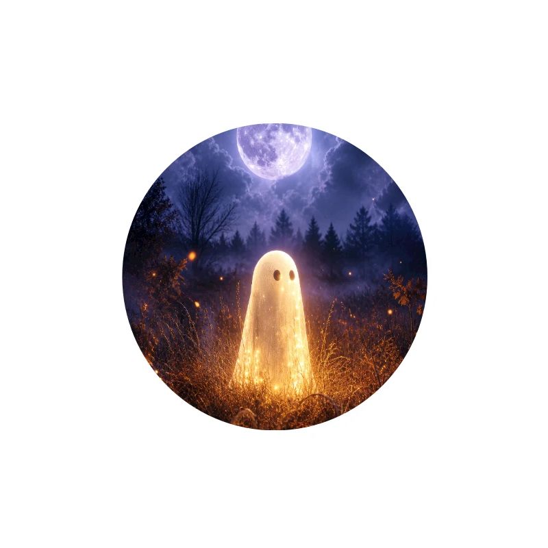 Moonlit Ghost in Lantern Field