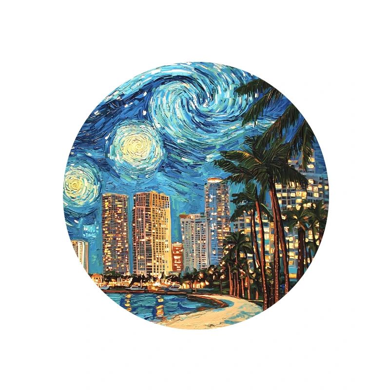 Miami Beach Florida Van Gogh Starry Night