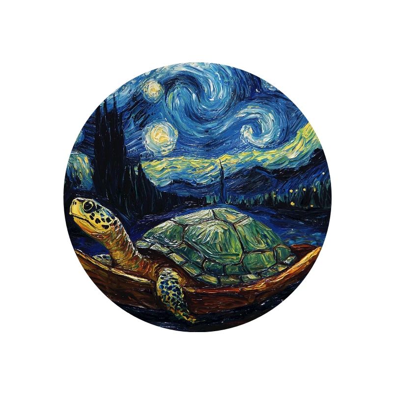 Turtle Van Gogh Style