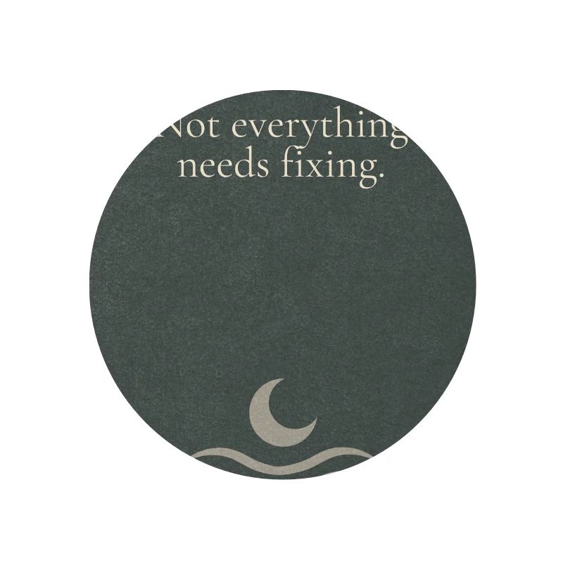 Not everything needs fixing