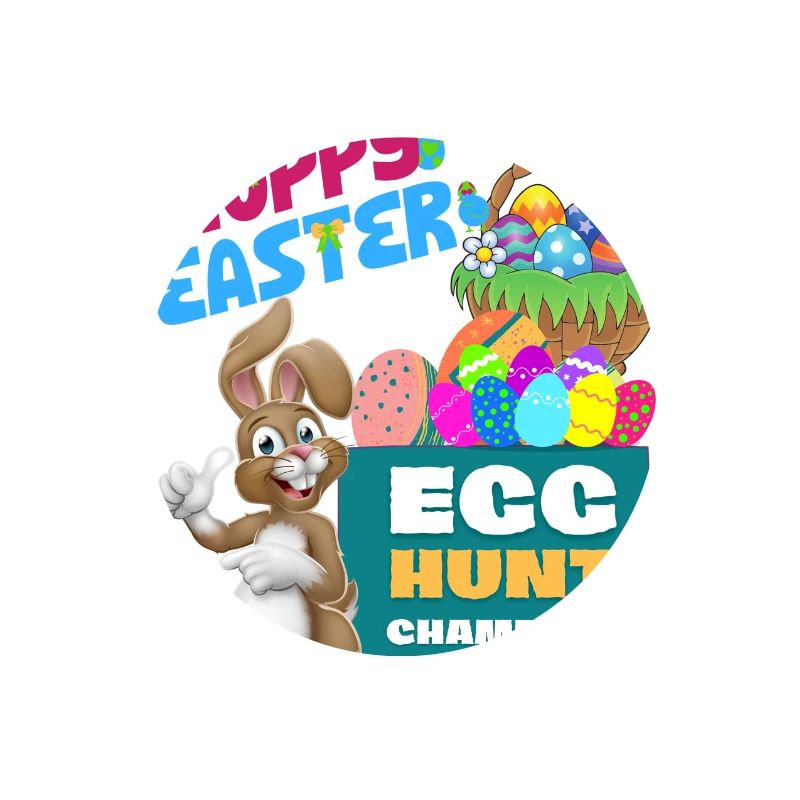 Happy Easter Osterhase Egg Hunt Champion Ostern