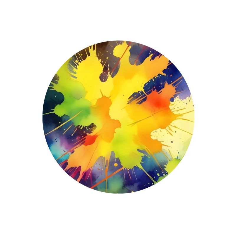 Explosion de couleur Éclaboussure abstraite