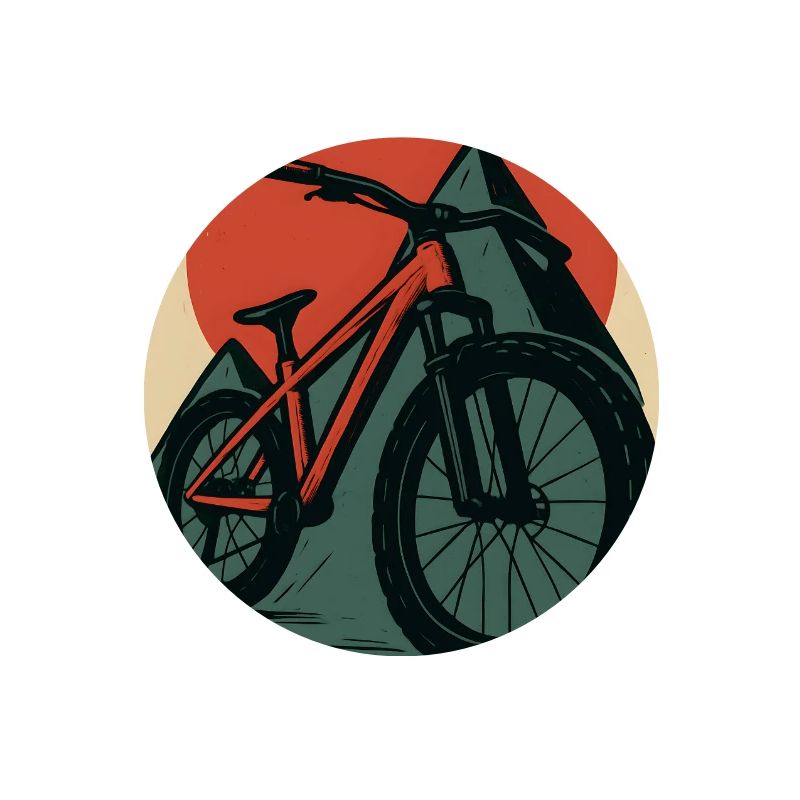 VTT avec soleils et pyramide
