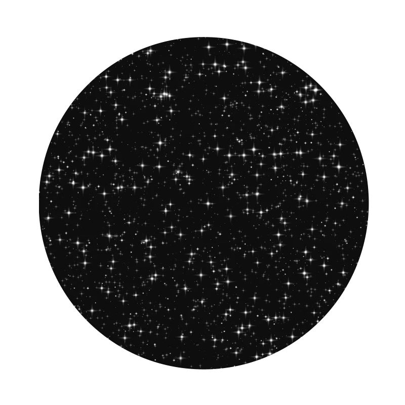 Glitter Stardust Pattern Black Galaxy