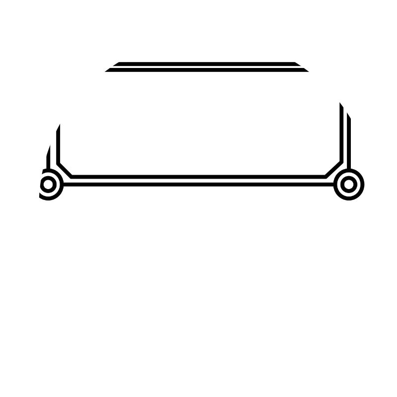 Rectangular frame black round corners