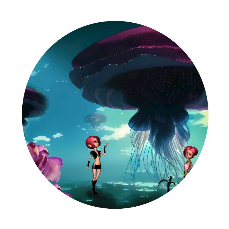 Stunning jellyfish float in the sky